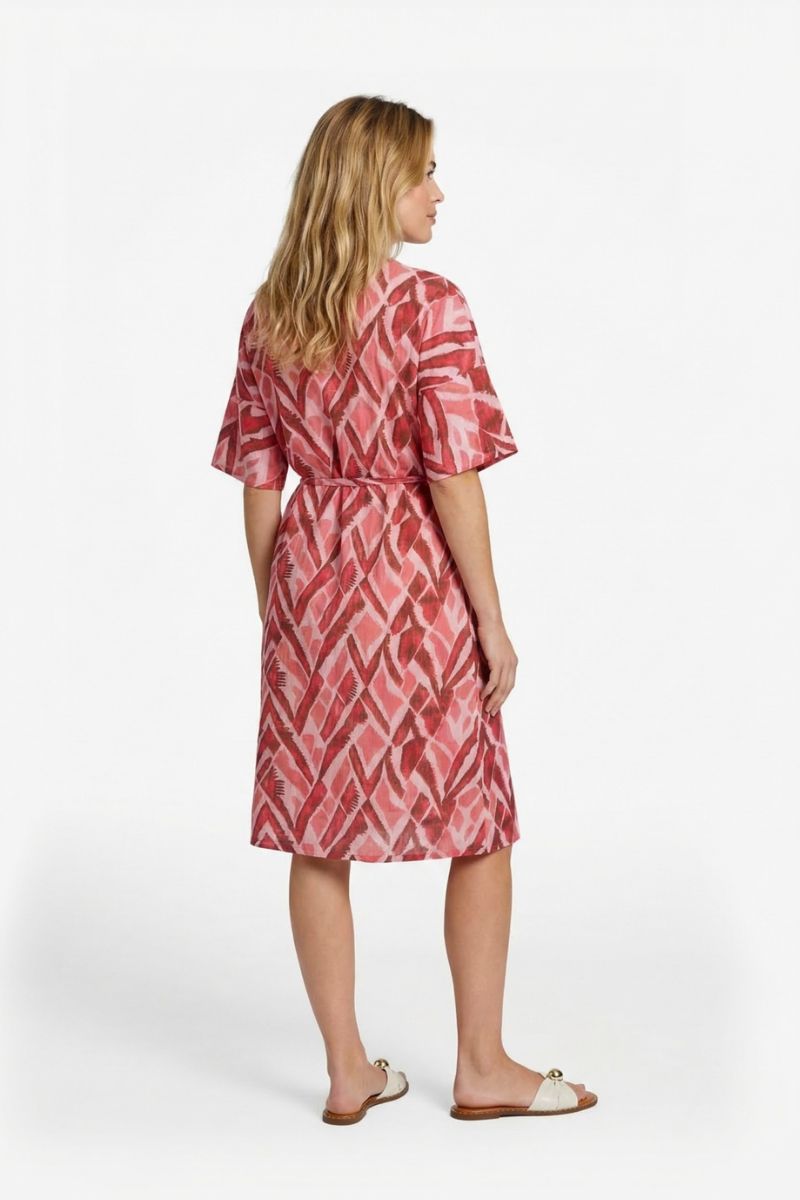 CS The Label Dalma Dress Powder Pink/Sunkissed Coral